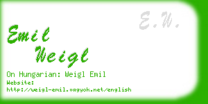 emil weigl business card